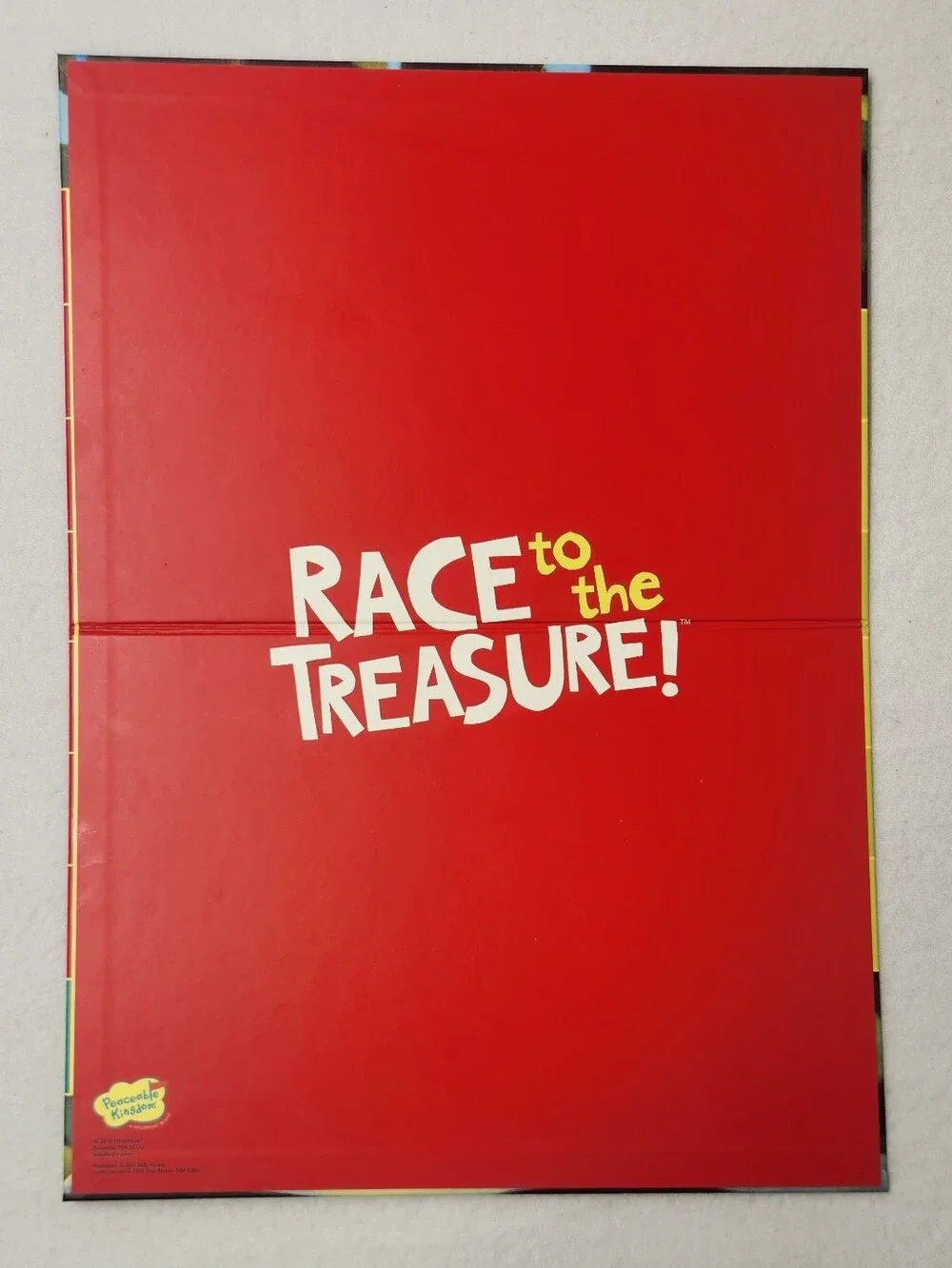 Peaceable Kingdom Race to the Treasure Board Game COMPLETE Cooperative Kids 5+